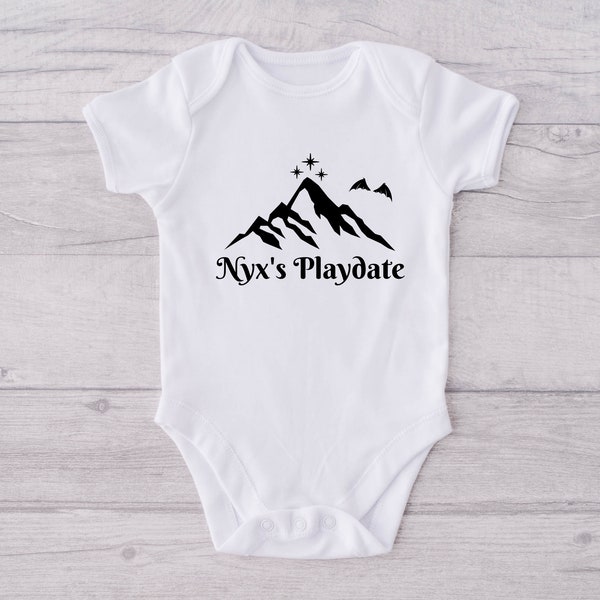 Nyx's Playdate _ ACOTAR _ Baby Onesie