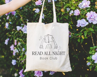Read All Night Book Club _ Large Tote Bag (Pre-Order)