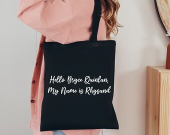 Hello, Bryce Quinlan _ Crescent City _ Large Tote Bag (Pre-Order)