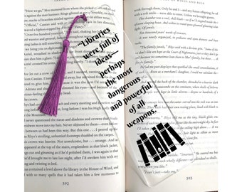 Libraries were full of ideas _ Acrylic Bookmark _ PRE-ORDER