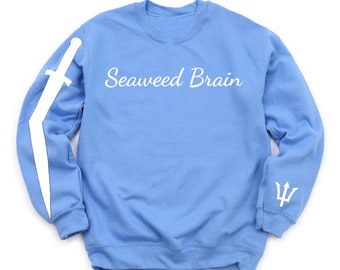 Seaweed Brain _ PJO _ Sweatshirt PRE-ORDER _ Carolina Blue