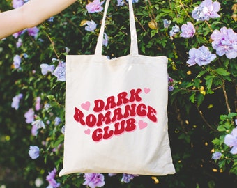 Dark Romance Club _ Large Natural Tote Bag (Pre-Order)