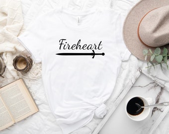 Fireheart, Throne of Glass _ White T-Shirt PRE-ORDER