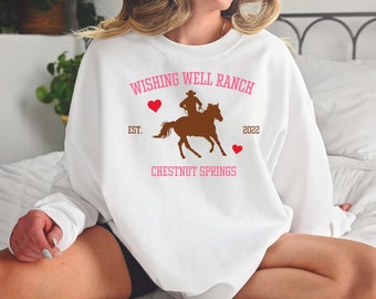 Wishing Well Ranch_ Chestnut Springs _ White Sweatshirt PRE-ORDER