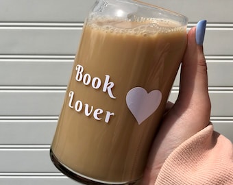 Book Lover _ Ice Coffee/Beer Can Glass _ PRE-ORDER