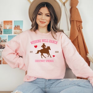 Wishing Well Ranch_ Chestnut Springs _ Pink Sweatshirt PRE-ORDER