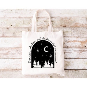 To The Stars Who Listen _ ACOTAR _ Large Tote Bag (Pre-Order)