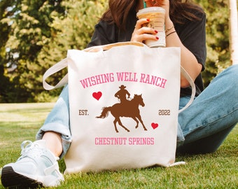 Wishing Well Ranch _ Chestnut Springs _ Large Natural Tote Bag (Pre-Order)