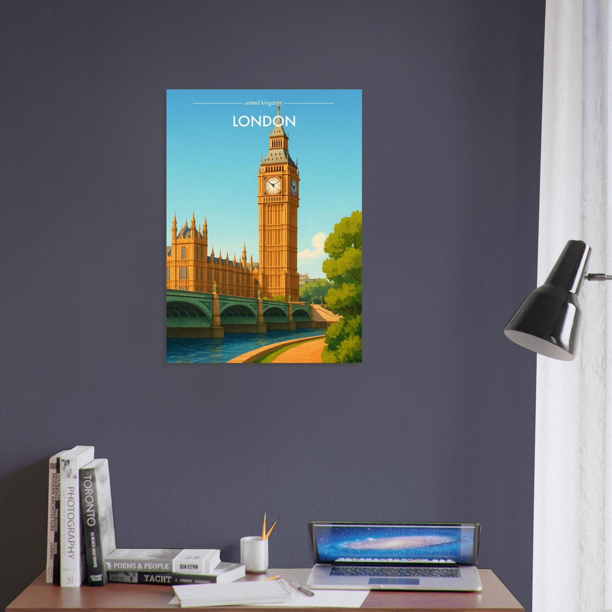 London Big Ben Travel Poster | Minimalist Home Decor - Etsy