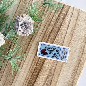 wolfstar fanfic book club sticker, magical fanfiction book club sticker, ao3 wolfstar fanfiction sticker