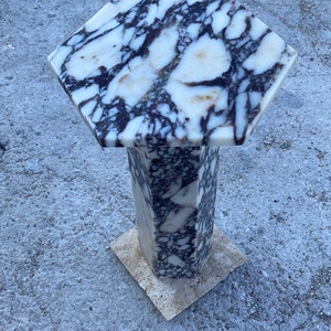 Calacatta viola marble table- hexagon coffee table -side table -end table-coffe table -Hand made-home decor-office decor -free shipping