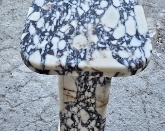 Calacatta Marble Stand&Table-Vase Stand-Real Marble-Stone Decor-Luxury Side Table-Custom Made-Quality Marble-Manufacturer -USA FREE tax
