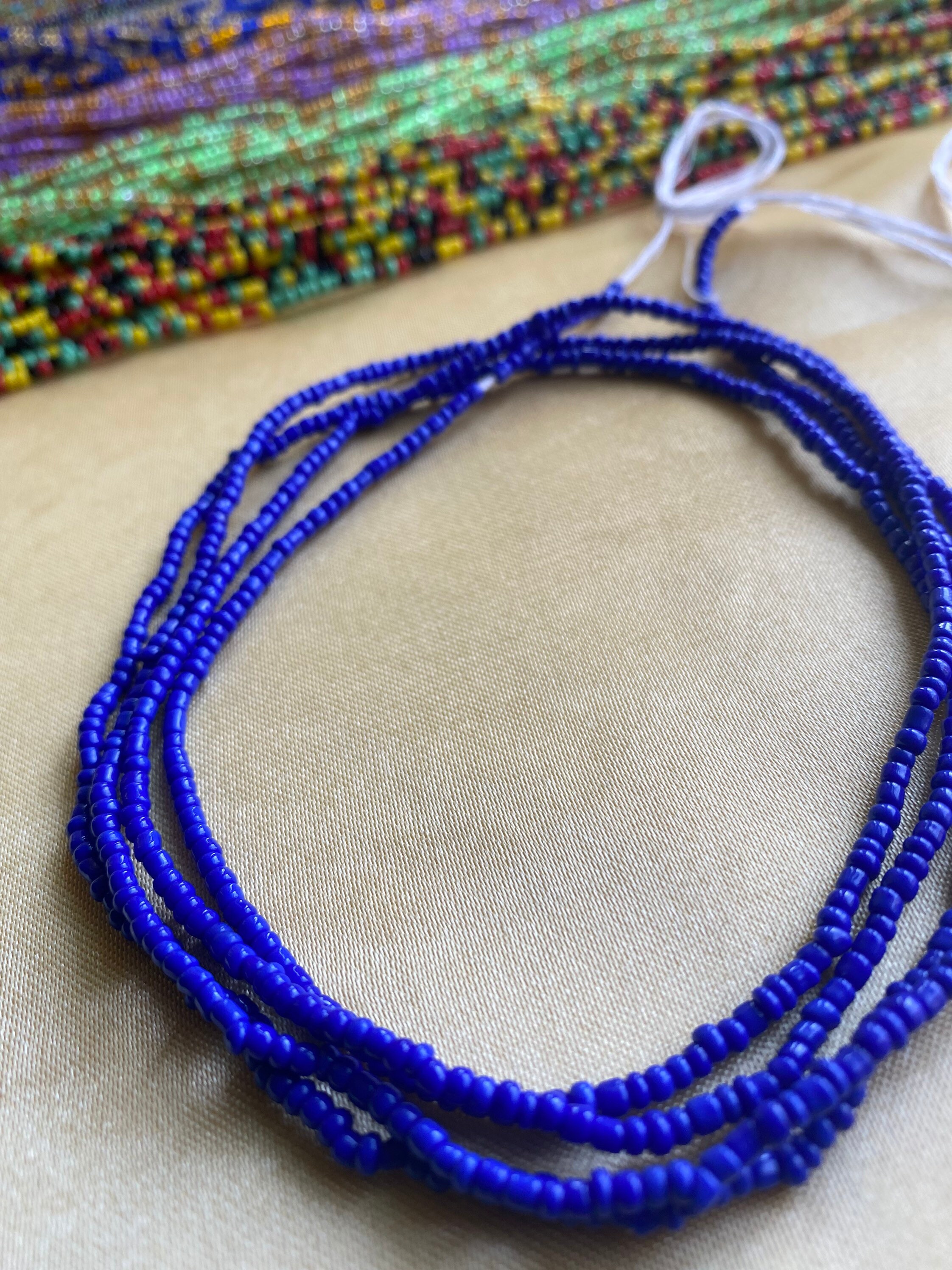 African Waist Beads Small size - Traditional Handmade Cotton String T…