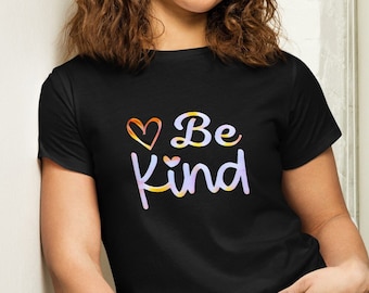 Be Kind | Women’s high-waisted t-shirt from Live Fully Store