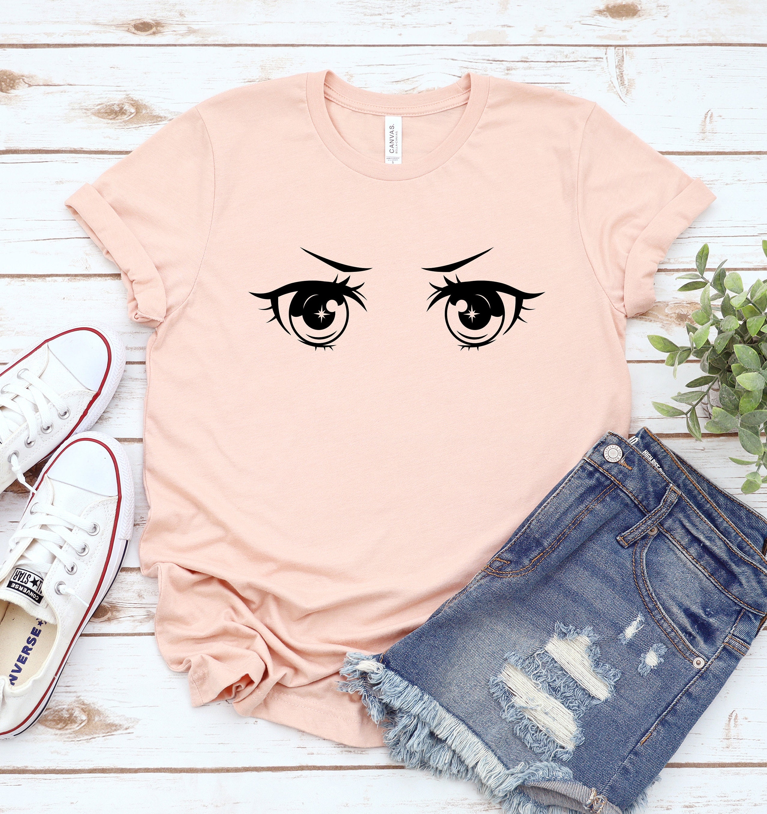 Anime Eyes Shirt Anime Shirt Vintage Anime Manga Eyes Anime Etsy