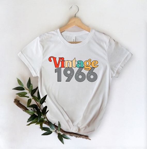 Vintage 1966 Shirt Happy Birthday Shirt Vintage 1966 Tee | Etsy