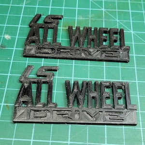LS All Wheel Drive Badge for International Scout - 3d Printed IH Scout 800