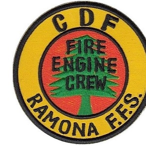 Hot Shot Wildland Fire Crew California Department of Forestry CDF 12 Patches