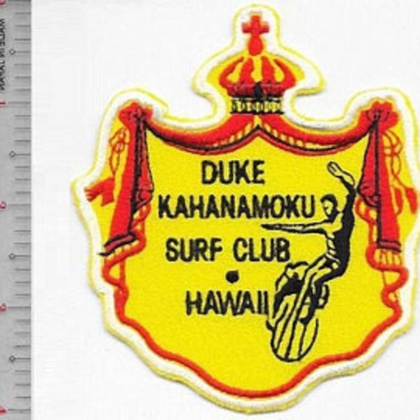 Vintage Surfing Hawaii Duke Kahanamoku Surf Club Waikiki Hawaii Patch