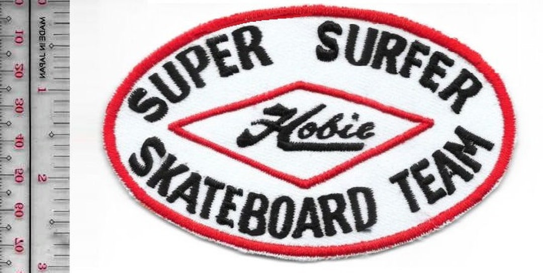 VINTAGE 60'S HOBIE SUPER SURFER SKATEBOARD STICKER, NEW VINYL
