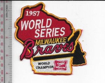 Beer Baseball Milwaukee Braves & Miller High Life World Champions Promo sm Patch