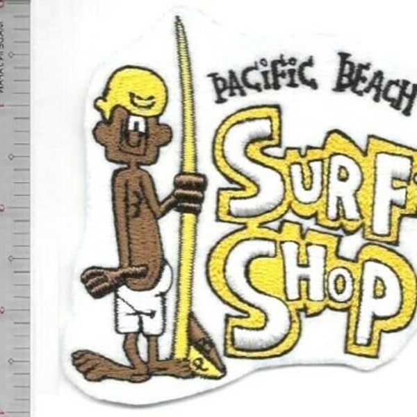 Vintage Surfing California Pacific Beach Surf Shop 1960s era Promo Patch