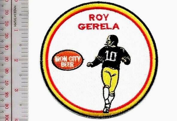 Beer Football Pittsburgh Steelers Roy Gerela & Iron City Beer Patch