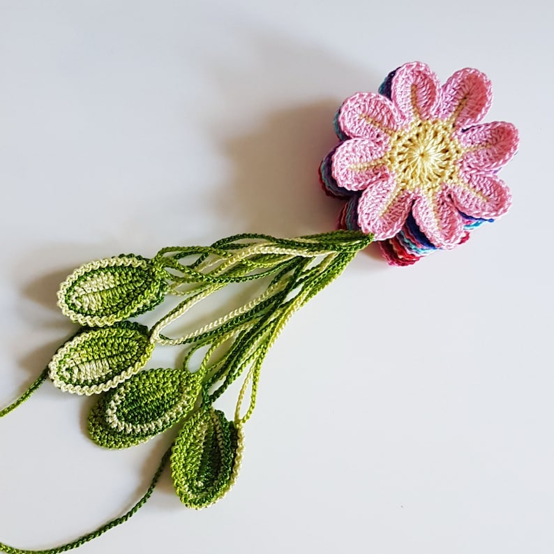 Crochet Flower Bunting Flower Garland image 10