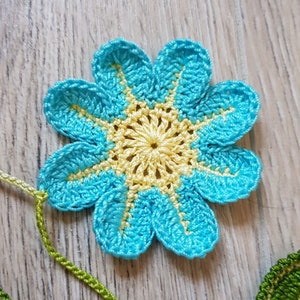 Crochet Flower Bunting Flower Garland image 9