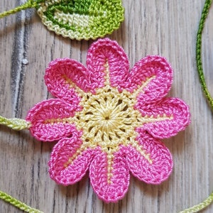 Crochet Flower Bunting Flower Garland image 8