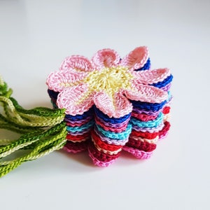 Crochet Flower Bunting Flower Garland image 2