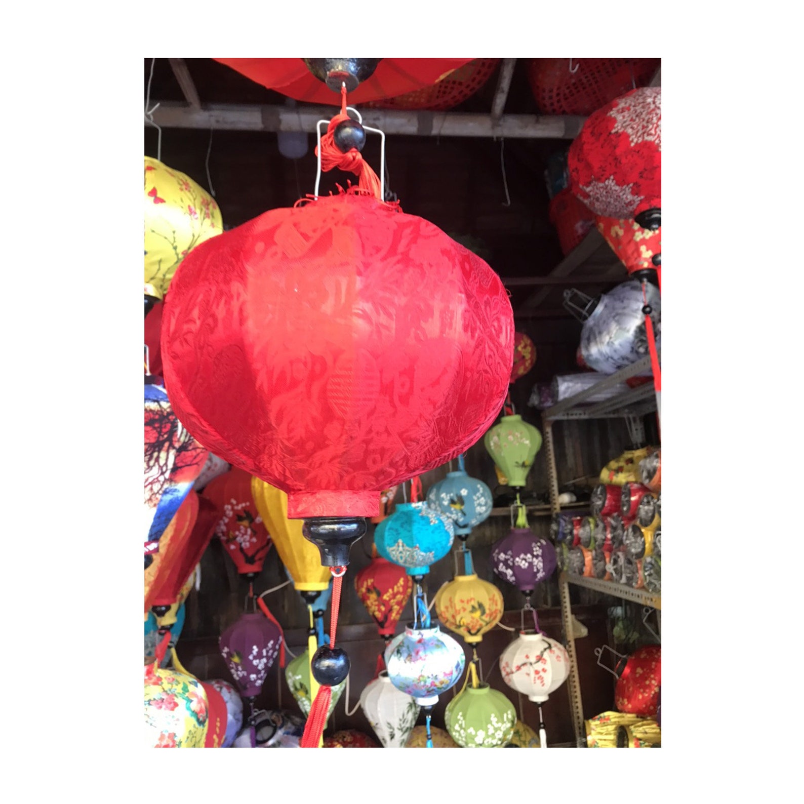 Set of 4 Vietnamese Silk Decorative Hanging Lanterns Etsy