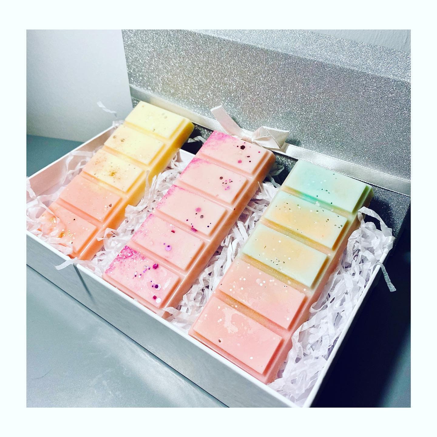 Sweet inspired Wax Melt Gift Box Set of three snap bars Etsy