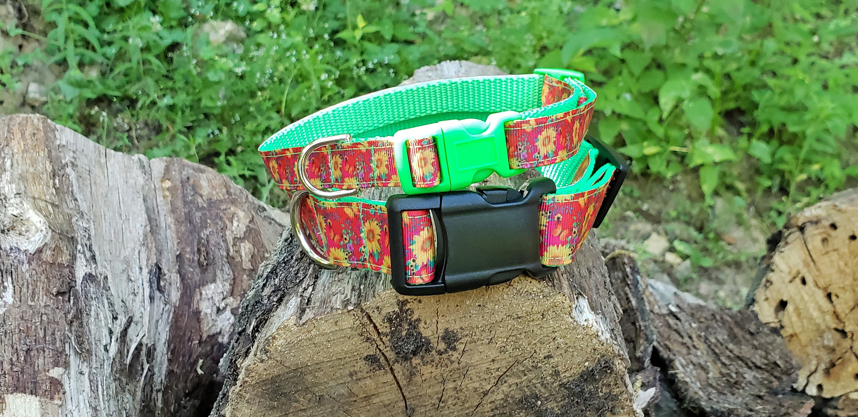 Handmade Adjustable Dog Collars Heavy Duty Floral Dog Etsy UK