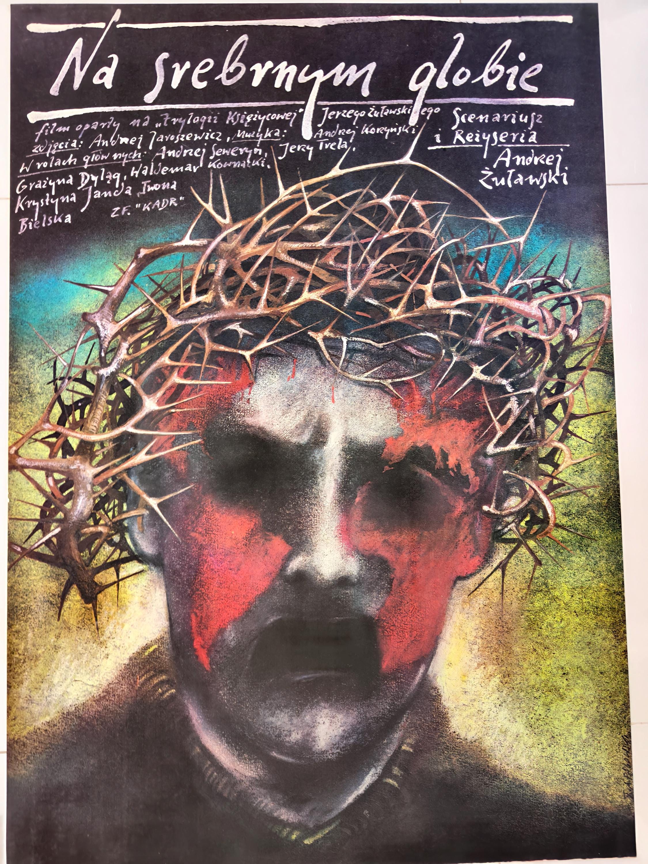 Polish Movie Poster Original 1988 on the SILVER GLOBE, Andrzej