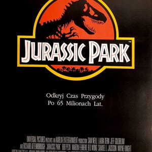 Jurassic Park 1993 Poster - Etsy