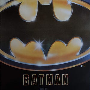 Poster Movie Poster Art Poster Retro Poster Vintage Batman 1989 Original Polish Film Poster Tim Burton Michael Keaton Jack Nicholson B1