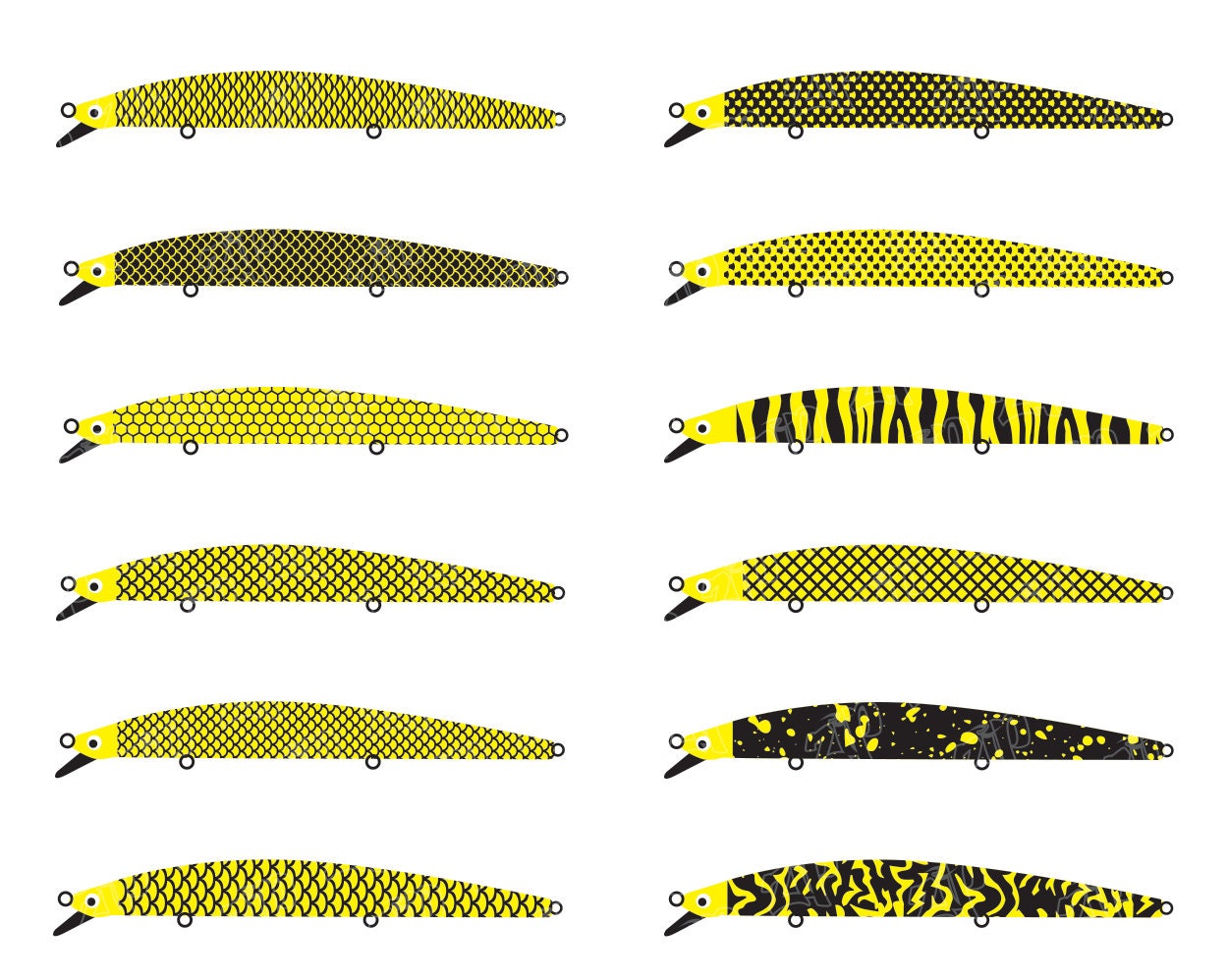 Fishing Lure Scale SVG, Fishing Lure Pattern SVG, Fishing Lure Tumbler SVG, Fishing Lure Cup