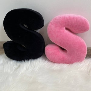 Decoración de letras de tela, letra personalizada Almohada personalizada monograma decorativo, letra personalizada, almohada con forma de alfabeto
