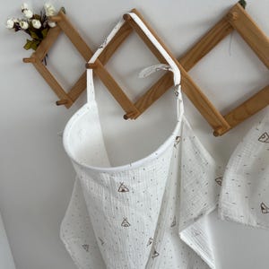 モスリン授乳エプロン、モスリン授乳カバー、妊婦ギフト、授乳ショールエプロン、授乳エプロン モスリンギフト