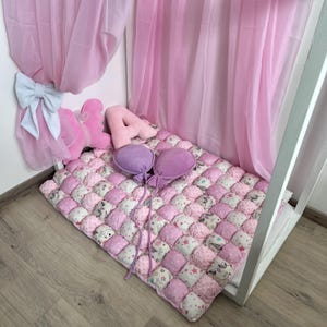 Pink play area rug, decor for girl&#39;s room, Baby shower gift, children play mat, play mat activity, baby room decor, colorful children’s mats