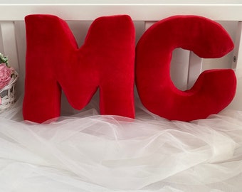 letters pillow decoration,  bedroom decor, Sofa décor, Personalized pillow,  monogram decorative, custom letter, alphabet Shaped Pillow