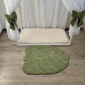tapete de juego de hojas, regalo de baby shower, tapete de juego para niños, tapete de juego de actividades, tapete suave para bebé, decoración de habitación de bebé, tapetes coloridos para niños