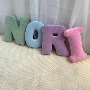 Juego de 4 almohadas, decoración de almohadas con letras, decoración de dormitorio, almohada personalizada, palabra de las almohadas, letra personalizada, decoración de almohadas del alfabeto