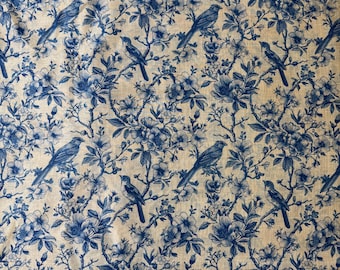 Tela de pájaros azules