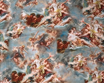 Baroque Heavens Cotton Fabric