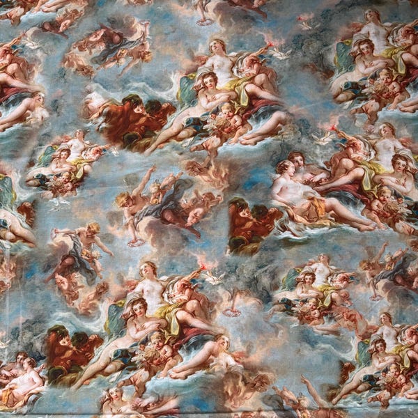 Baroque Heavens Cotton Fabric