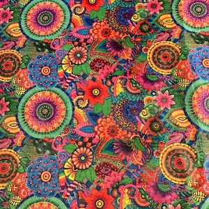 Abstract Floral Fabric