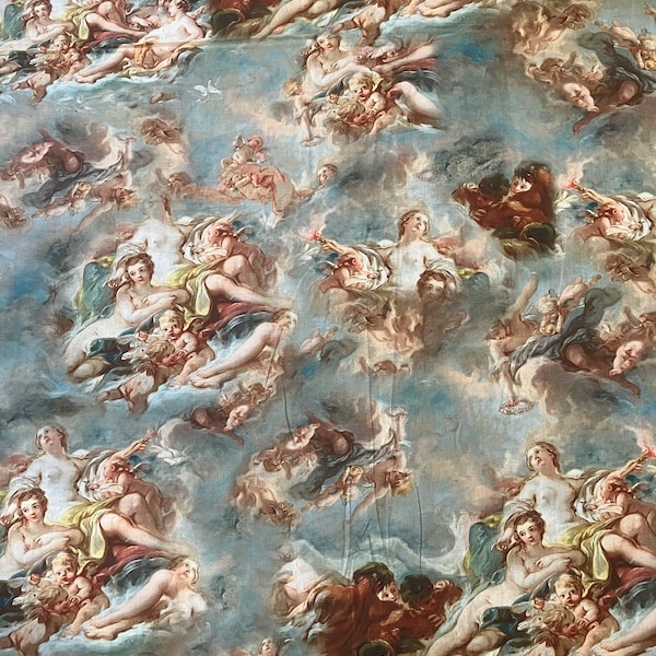 Baroque Heavens Cotton Fabric