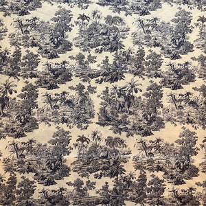 Blue Indian Toile De Jouy Fabric image 4